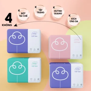 Khăn giấy rút Top Gia 3 màu siêu tiết kiệm, mền mịn an toàn cho mọi loại da