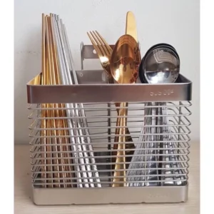 Ống đựng đũa, thìa loại 2 ngăn hàng inox 304, 201.