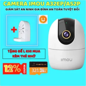 Camera IMOU wifi trong nhà A32EP A52P 5MP xoay 360 đàm thoại 2 chiều,hỗ trợ còi hú báo động,bảo hành 2 năm