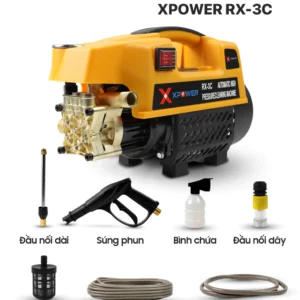 Máy xịt Rửa Xe 3800W XPOWER RX-3C Áp Lực Cao,Máy xịt rửa gia đình, tặng bình bọt tuyết